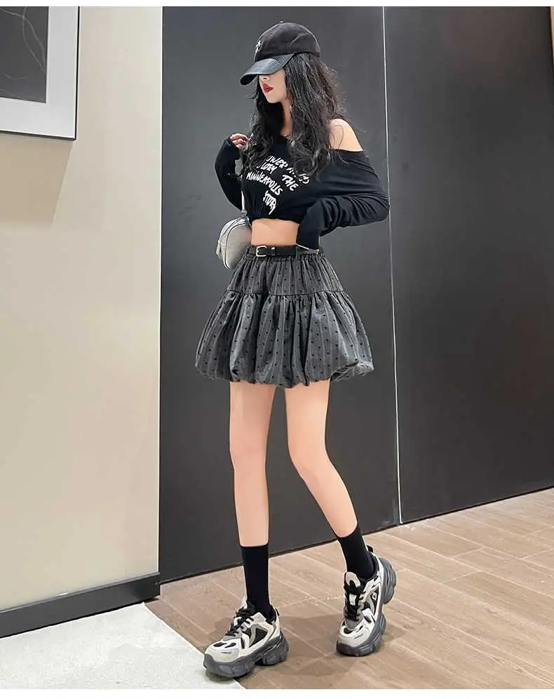 Women Pleated Khaki Skirt with Belt Autumn 2026 — feature 24