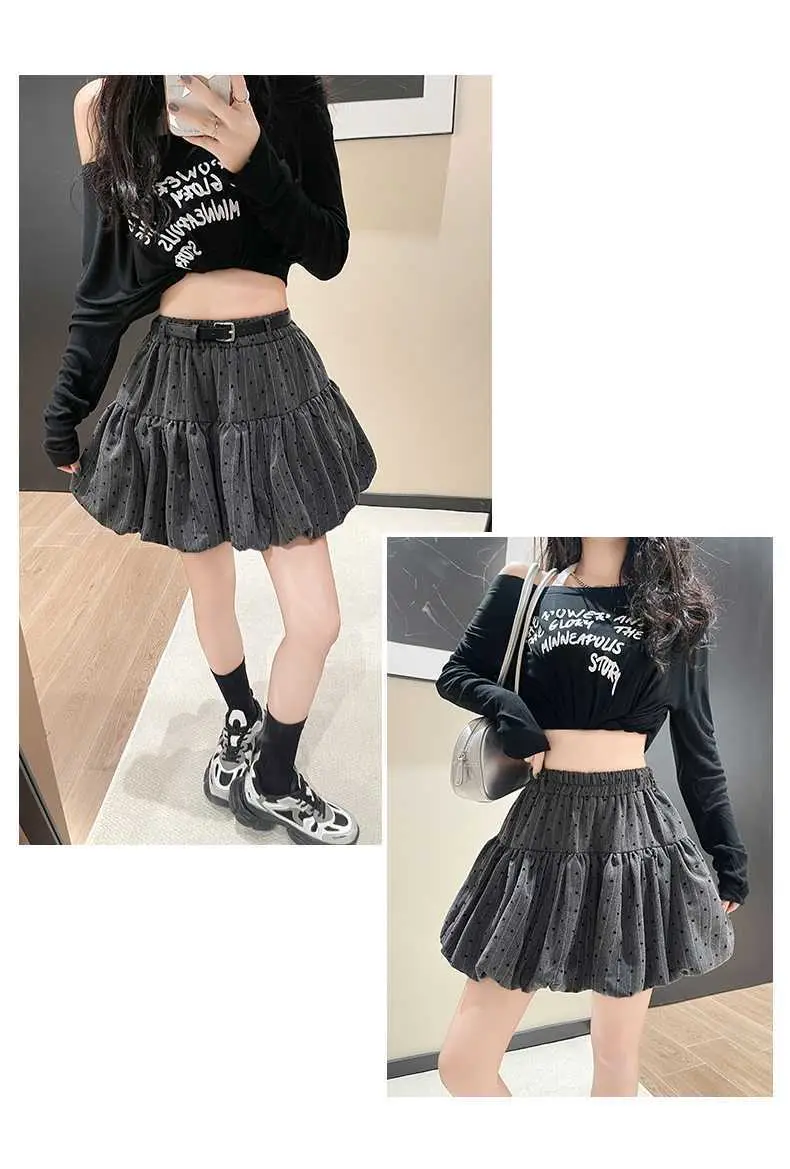 Women Pleated Khaki Skirt with Belt Autumn 2026 — feature 27