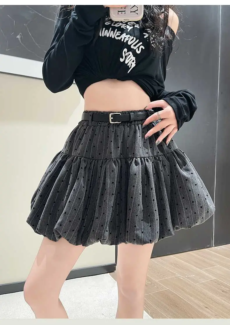 Women Pleated Khaki Skirt with Belt Autumn 2026 — feature 28