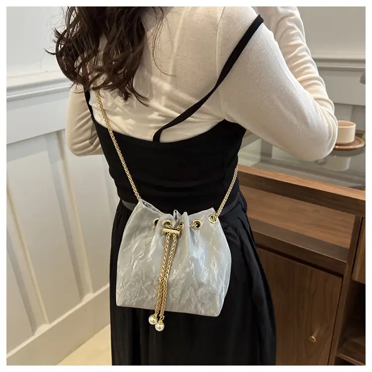 Pink Chain Crossbody Bag for Women, Large Capacity, Korean Style — feature 10