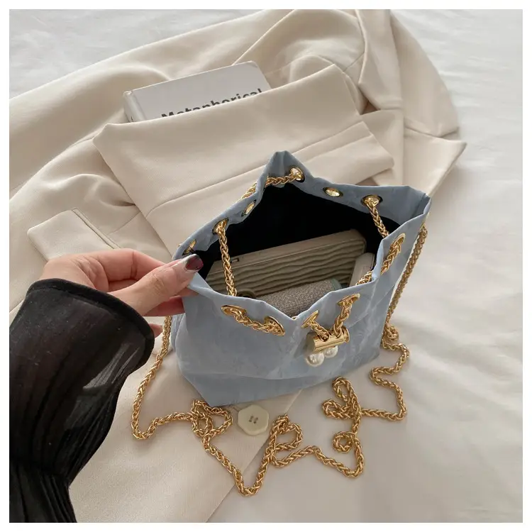 Pink Chain Crossbody Bag for Women, Large Capacity, Korean Style — feature 16