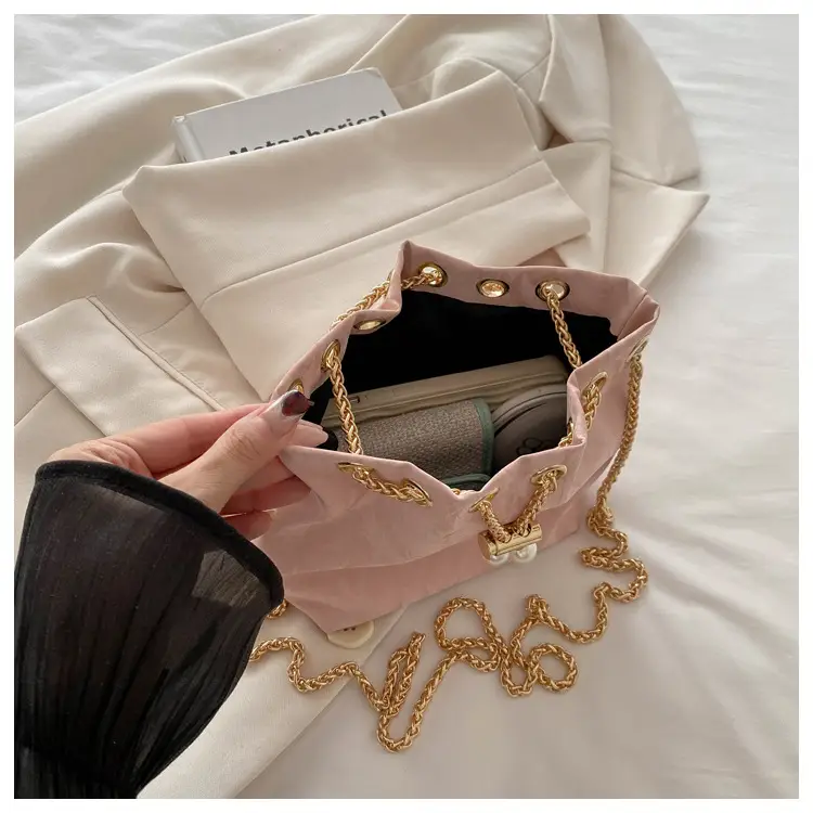 Pink Chain Crossbody Bag for Women, Large Capacity, Korean Style — feature 19