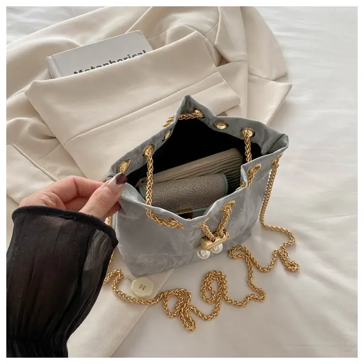 Pink Chain Crossbody Bag for Women, Large Capacity, Korean Style — feature 25