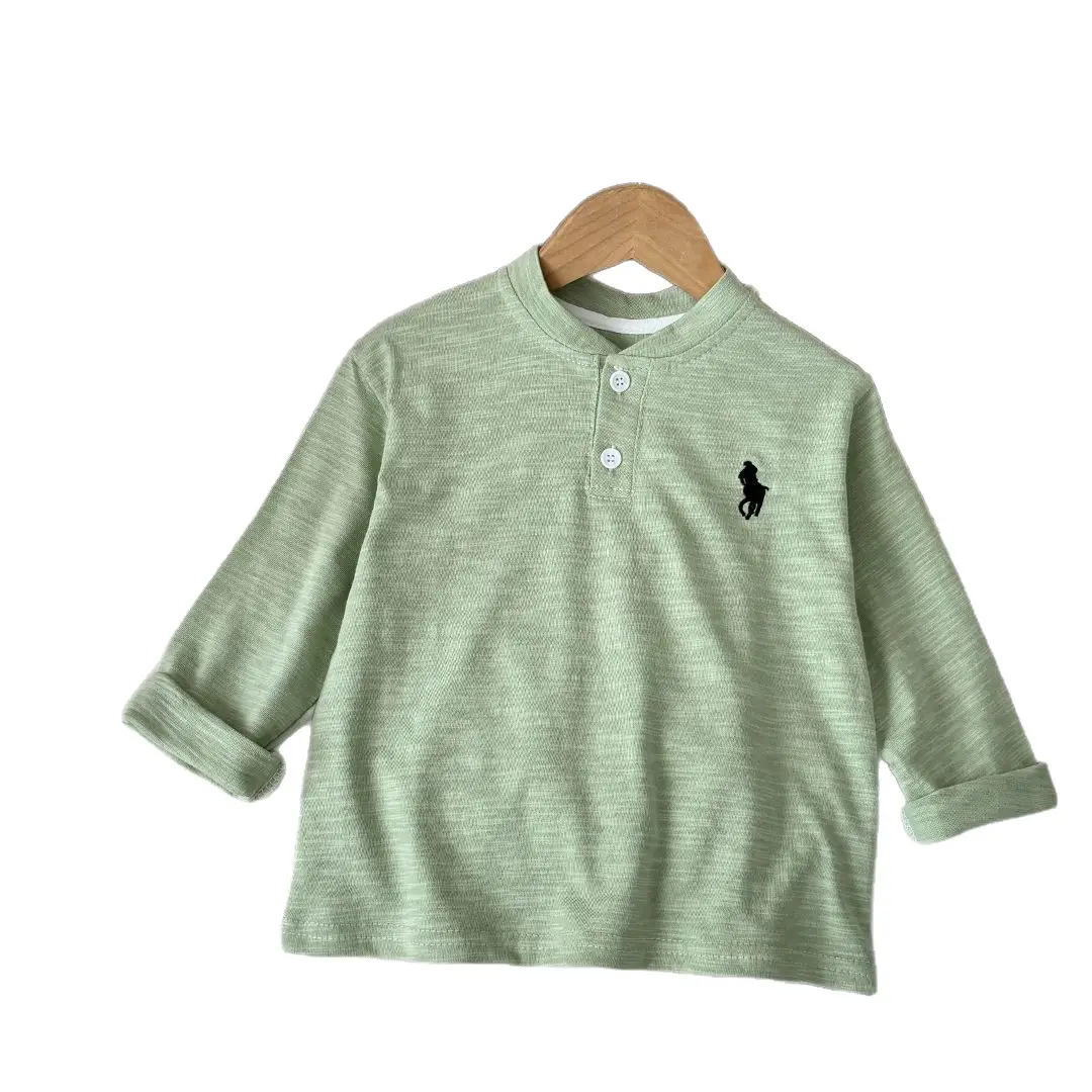 White Cotton Polo T-Shirt for Boys Spring Autumn - Image 8