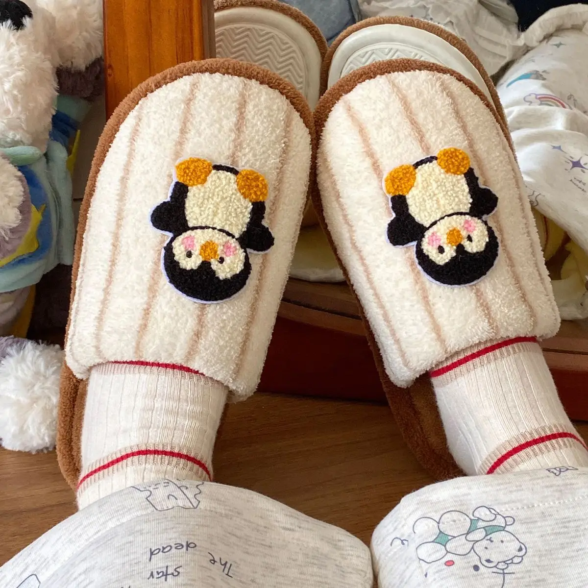 Fleece Lined Warm Slippers for Girls Winter Indoor — feature 27