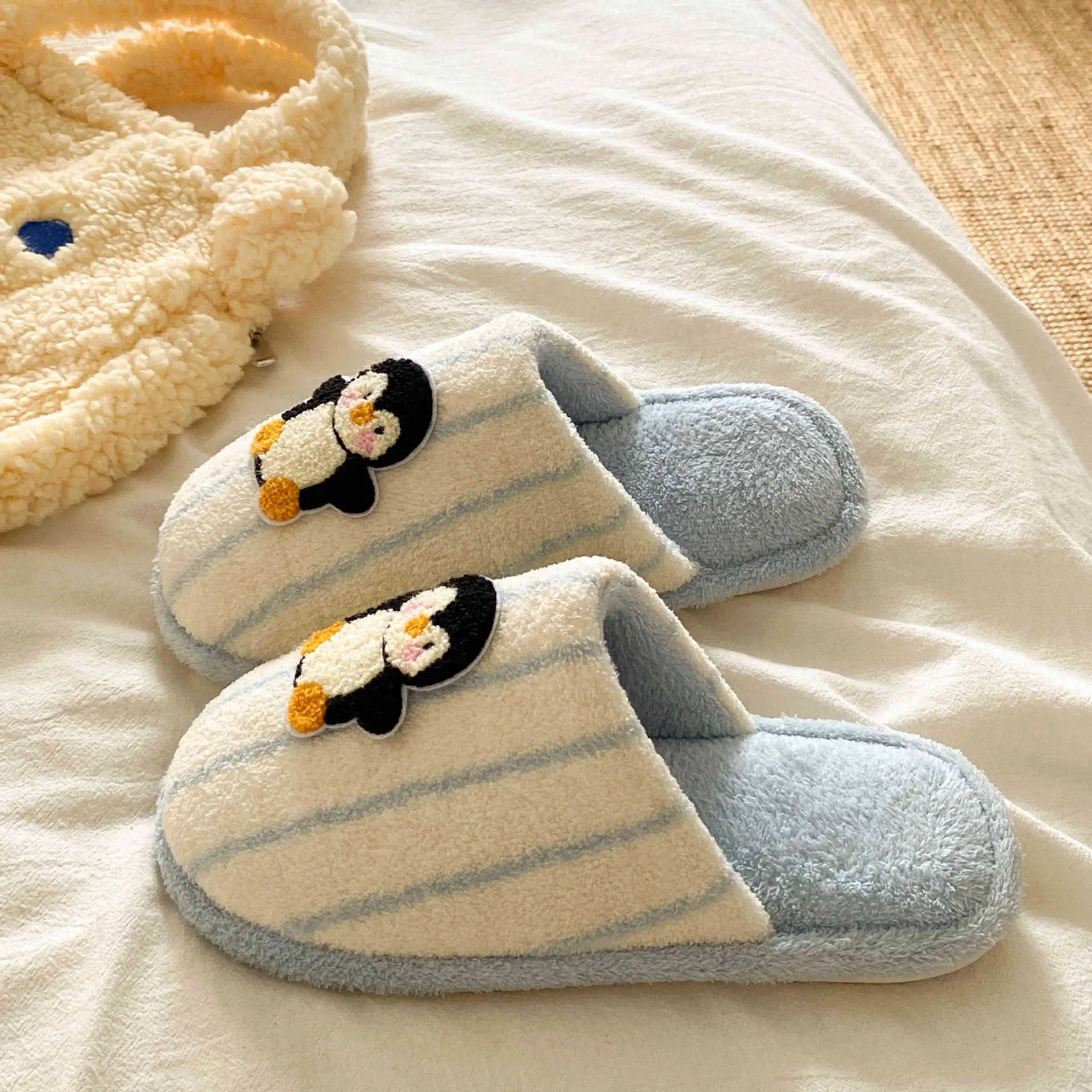 Fleece Lined Warm Slippers for Girls Winter Indoor