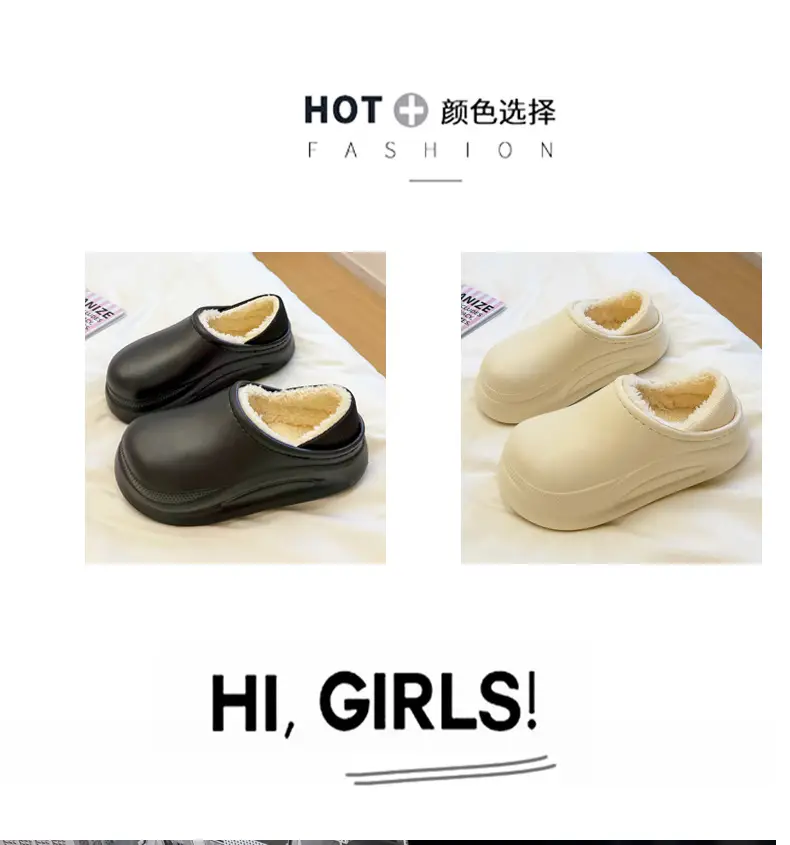 Thick-Soled Waterproof Slippers for Men Women Autumn Winter — feature 10