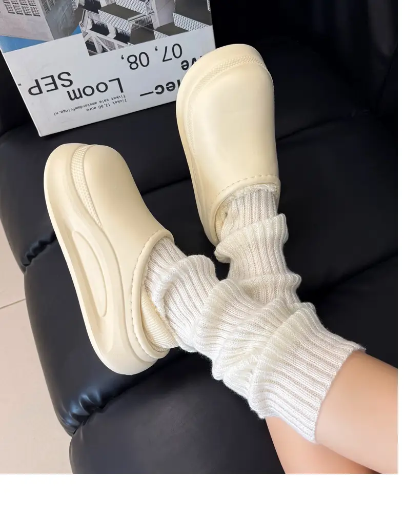 Thick-Soled Waterproof Slippers for Men Women Autumn Winter — feature 11