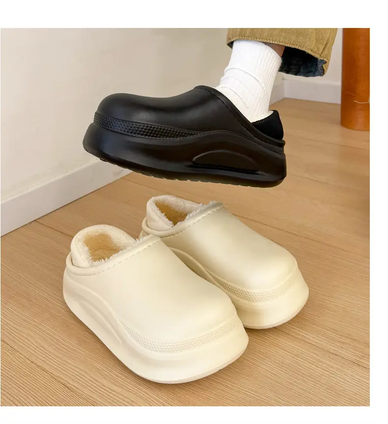 Thick-Soled Waterproof Slippers for Men Women Autumn Winter — feature 13