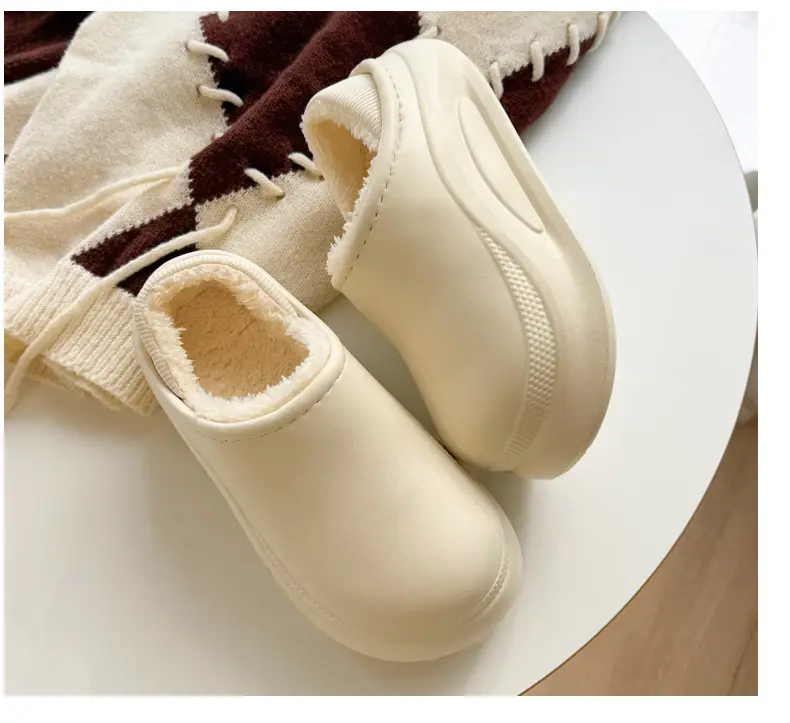 Thick-Soled Waterproof Slippers for Men Women Autumn Winter — feature 16