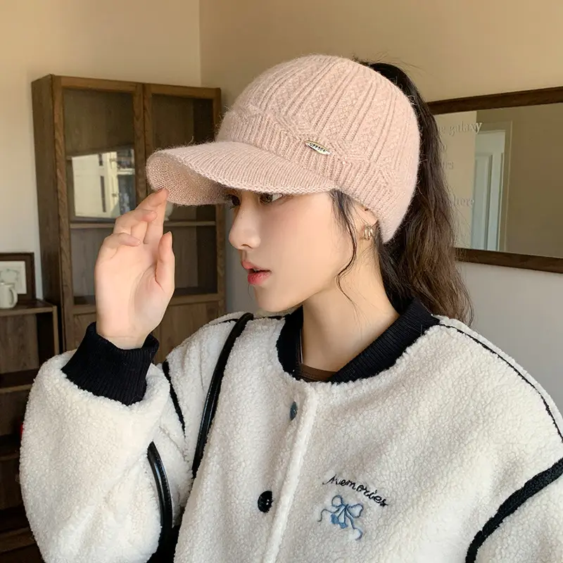 Knitted Baseball Cap for Women Winter Casual Party Wear - Image 8