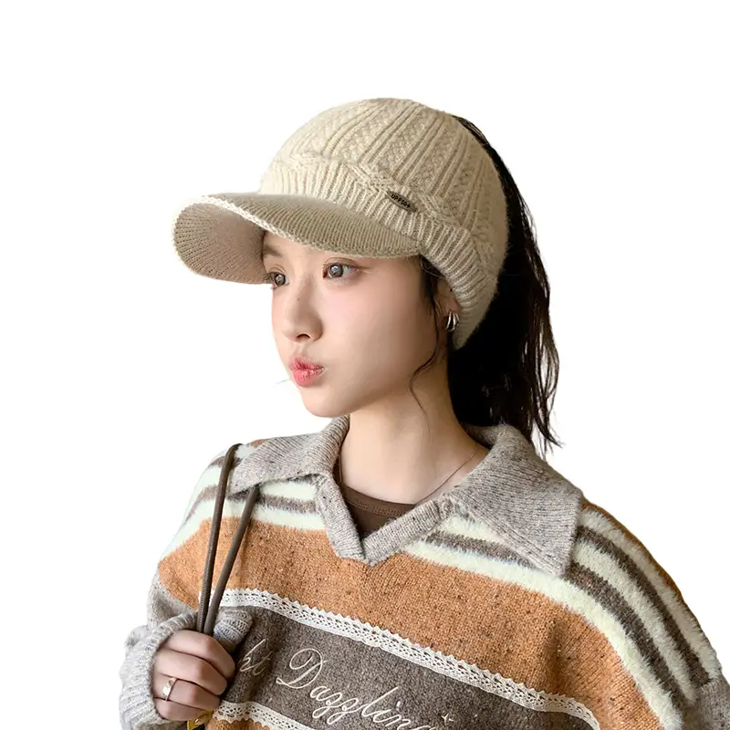 Knitted Baseball Cap for Women Winter Casual Party Wear - Image 11