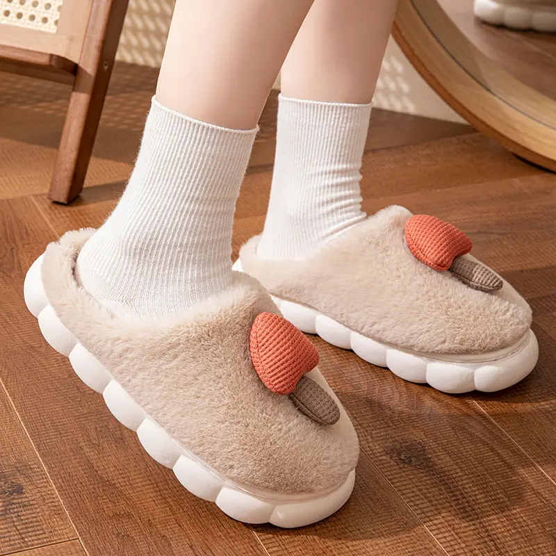 Women's Winter Warm Cotton Slippers with Extra Fleece & Non-Slip Sole - Image 7