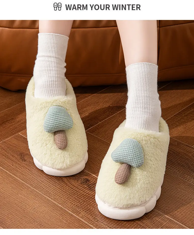 Women's Winter Warm Cotton Slippers with Extra Fleece & Non-Slip Sole — feature 5