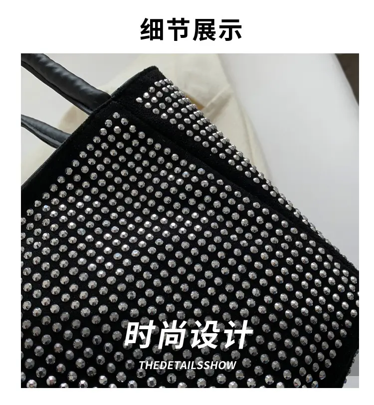 2022 Rhinestone Chain Bucket Bag for Women — feature 2
