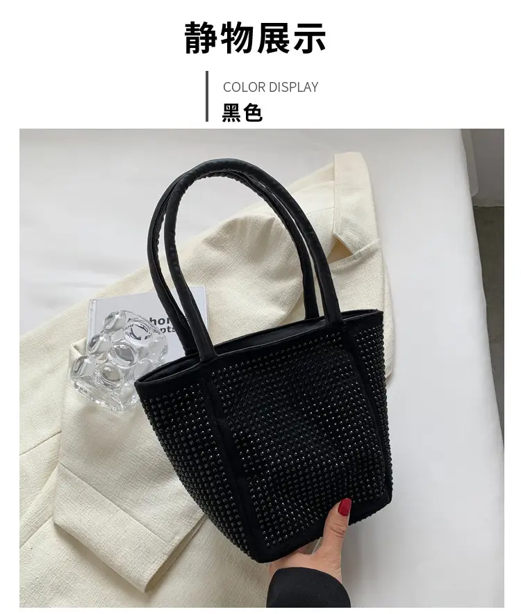 2022 Rhinestone Chain Bucket Bag for Women — feature 21