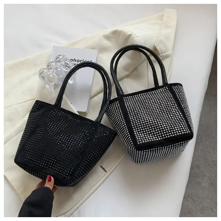 2022 Rhinestone Chain Bucket Bag for Women — feature 24