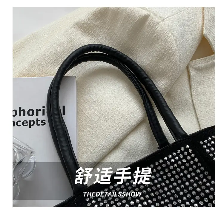 2022 Rhinestone Chain Bucket Bag for Women — feature 3