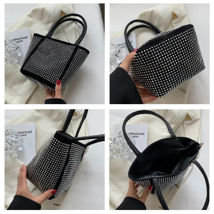 2022 Rhinestone Chain Bucket Bag for Women — feature 6