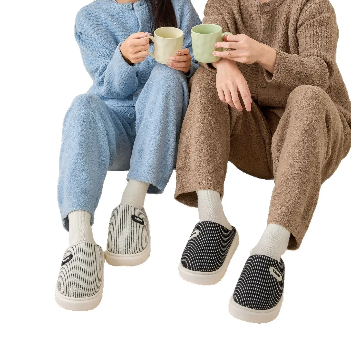 Women Winter Cotton Slippers Warm Plush Indoor Home - Image 7