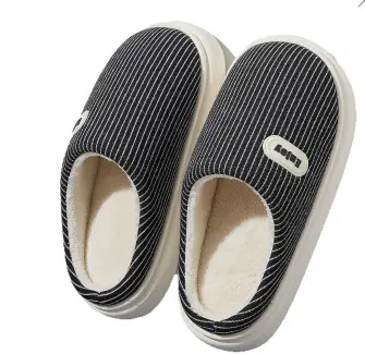 Women Winter Cotton Slippers Warm Plush Indoor Home - Image 2