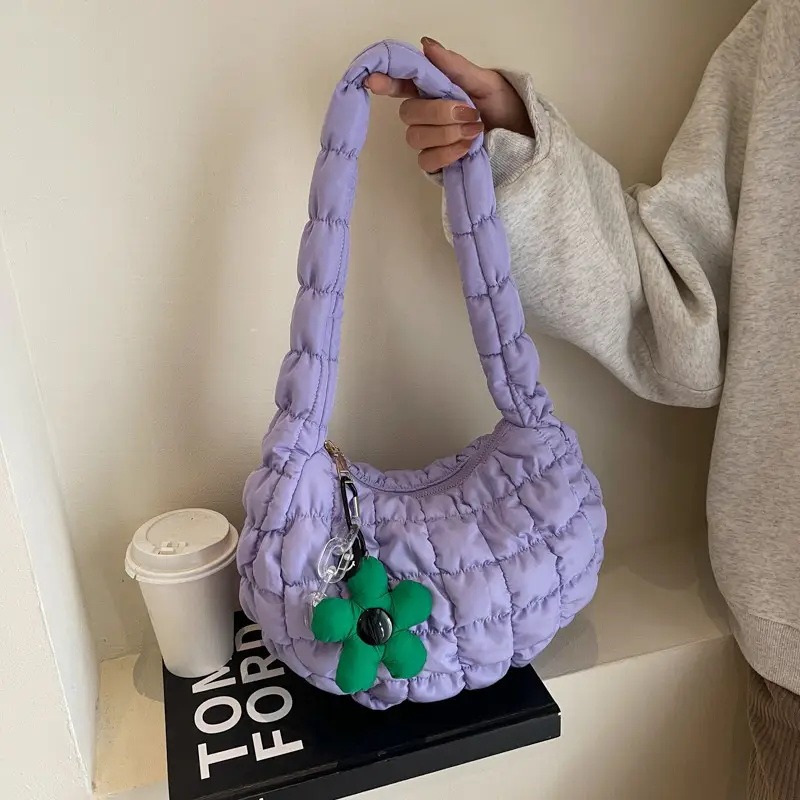 Trendy Orange Bubble Shoulder Bag for Women - Image 7
