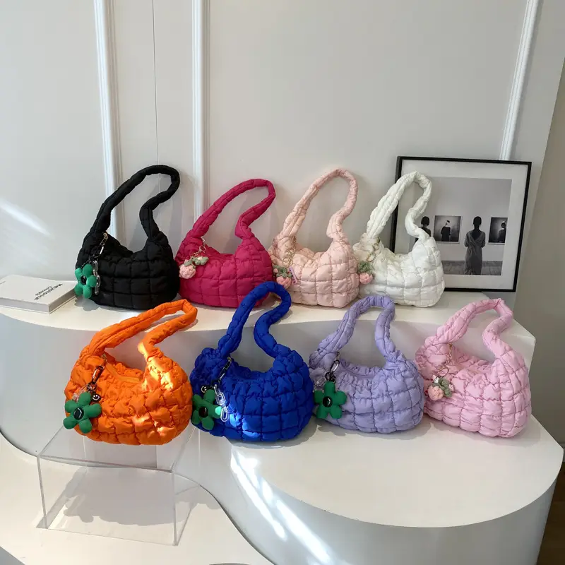 Trendy Orange Bubble Shoulder Bag for Women - Image 8