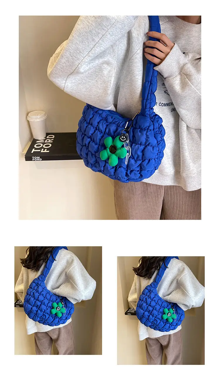 Trendy Orange Bubble Shoulder Bag for Women — feature 11
