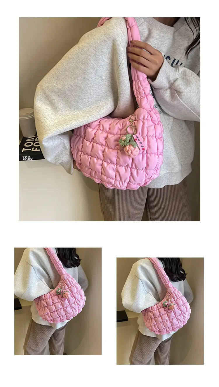 Trendy Orange Bubble Shoulder Bag for Women — feature 12