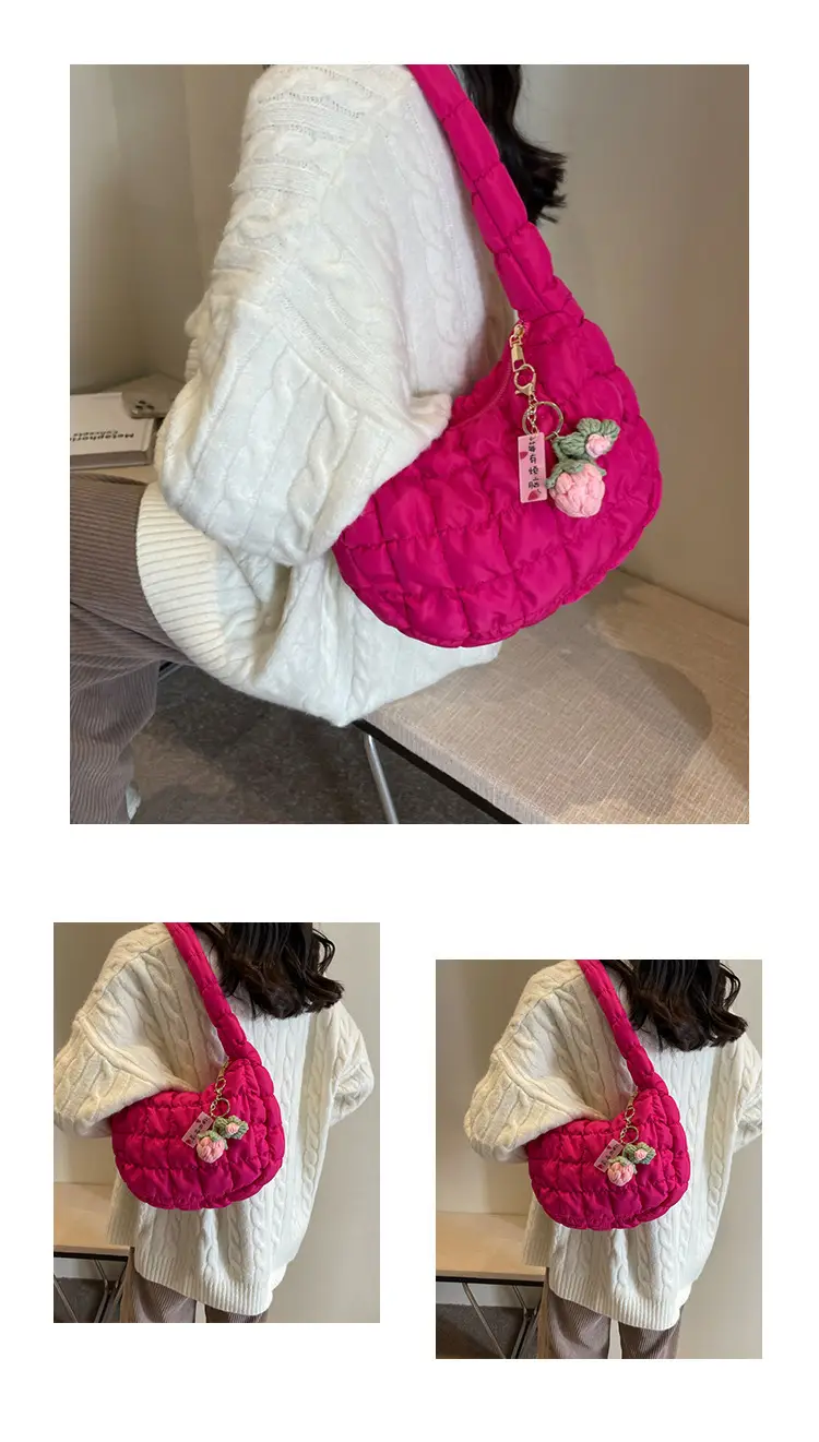 Trendy Orange Bubble Shoulder Bag for Women — feature 16