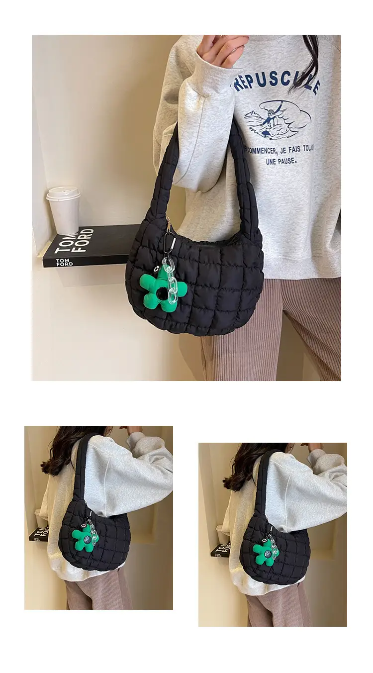 Trendy Orange Bubble Shoulder Bag for Women — feature 17