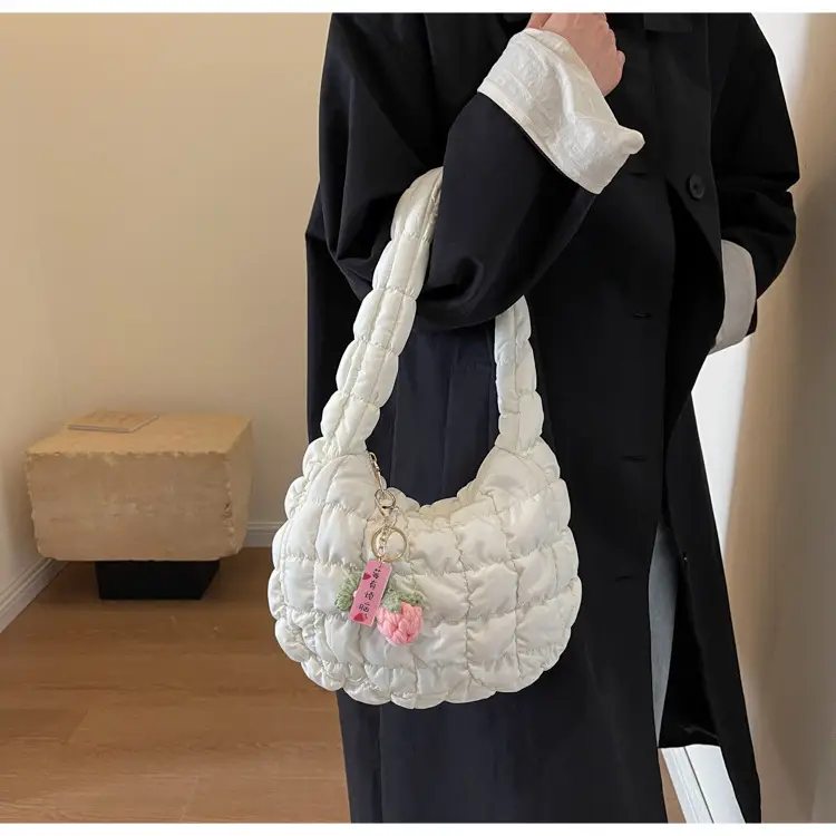 Trendy Orange Bubble Shoulder Bag for Women — feature 21