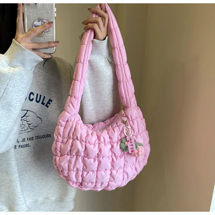 Trendy Orange Bubble Shoulder Bag for Women — feature 23