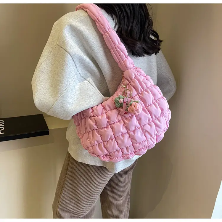 Trendy Orange Bubble Shoulder Bag for Women — feature 24