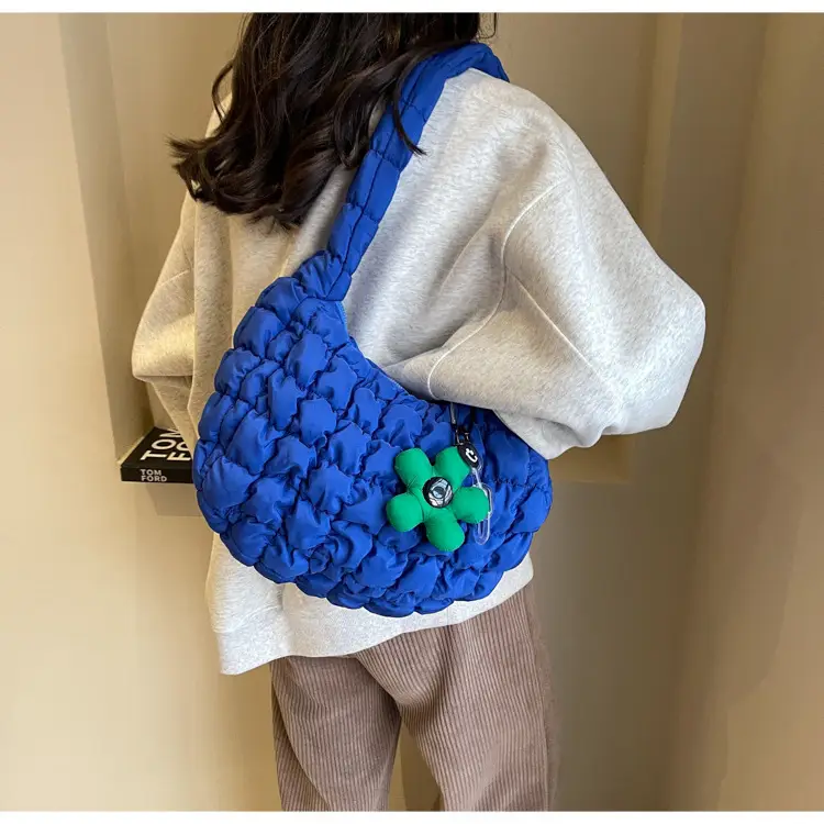 Trendy Orange Bubble Shoulder Bag for Women — feature 27