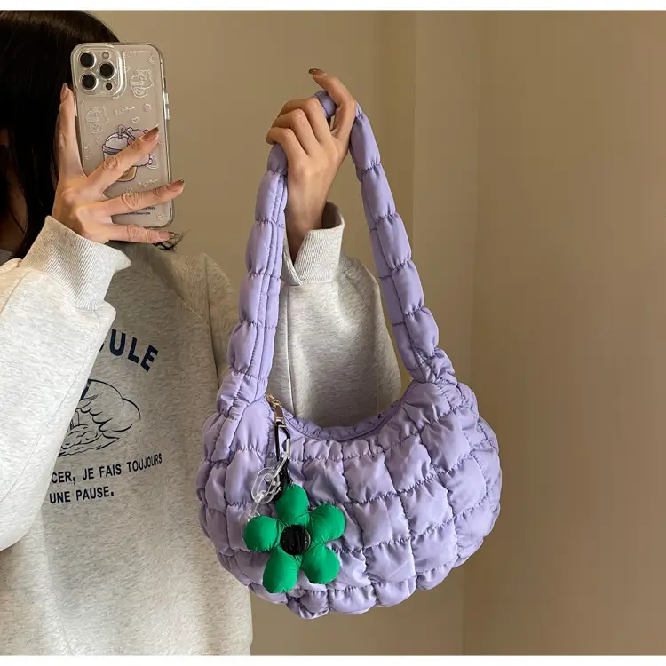 Trendy Orange Bubble Shoulder Bag for Women — feature 35