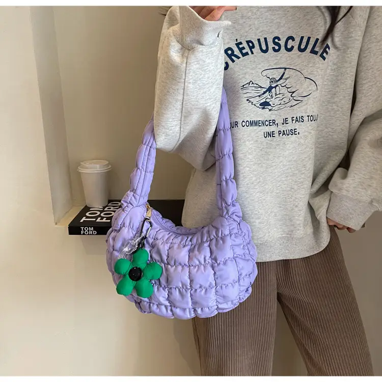 Trendy Orange Bubble Shoulder Bag for Women — feature 36