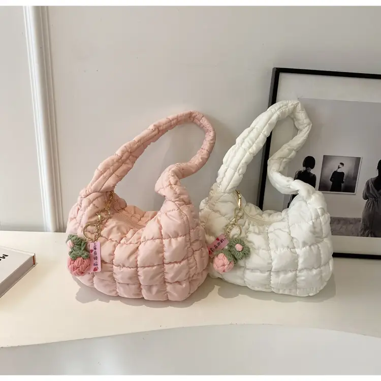 Trendy Orange Bubble Shoulder Bag for Women — feature 45