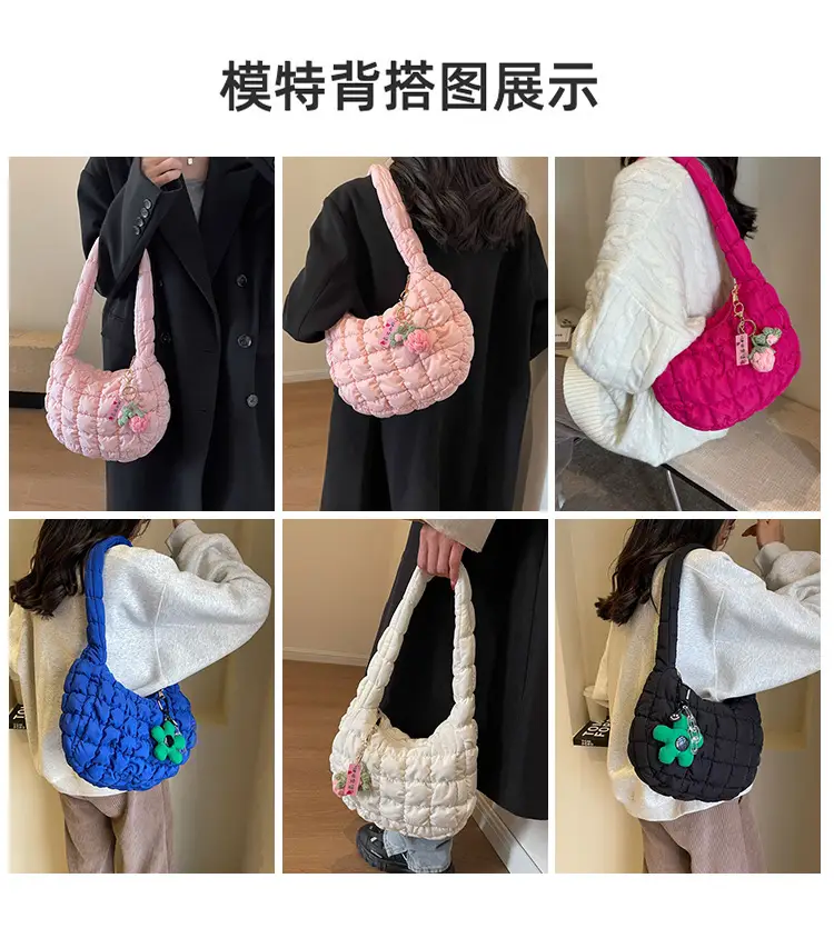 Trendy Orange Bubble Shoulder Bag for Women — feature 9