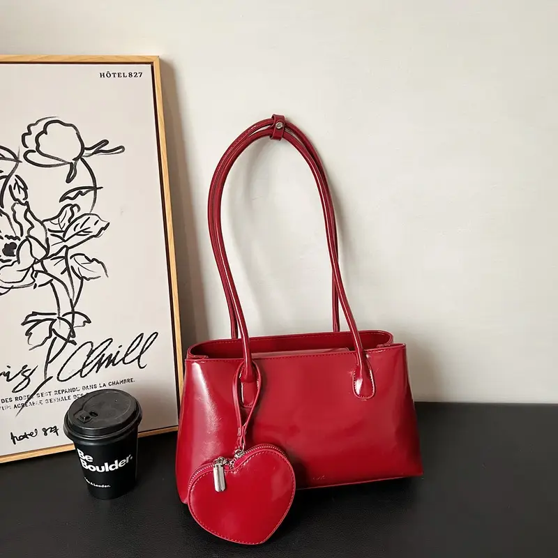 Korean Retro Heart Bag Women 2026 Autumn - Image 2