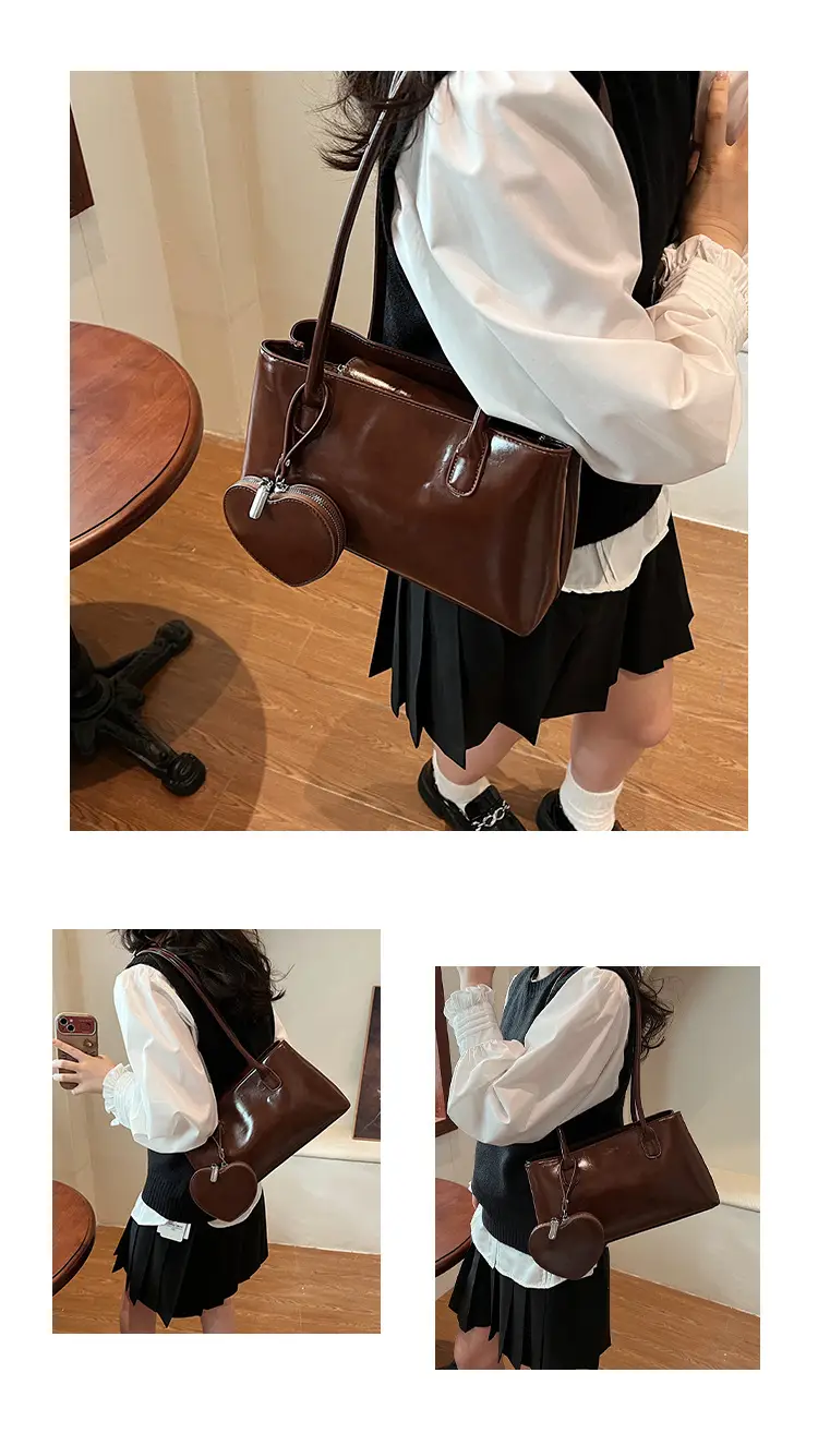 Korean Retro Heart Bag Women 2026 Autumn — feature 9
