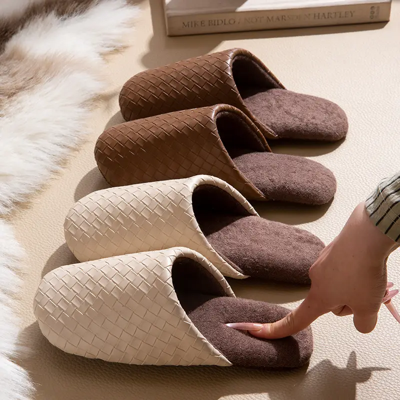 Silent Slippers for Women Autumn and Winter 2025 New Indoor Home Japanese Style Floor Soft Bottom Postpartum Non-Slip Cotton Slippers - Image 6