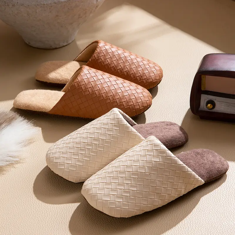 Silent Slippers for Women Autumn and Winter 2025 New Indoor Home Japanese Style Floor Soft Bottom Postpartum Non-Slip Cotton Slippers - Image 7