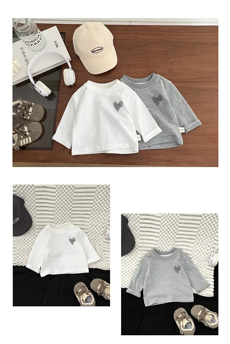 Boys Long Sleeve Baby T-Shirt Grey New Spring Autumn — feature 8
