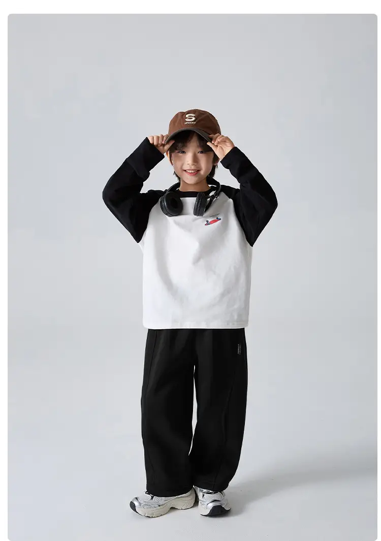 Haima Boys Korean Printed Cotton Long Sleeve T-Shirt — feature 10