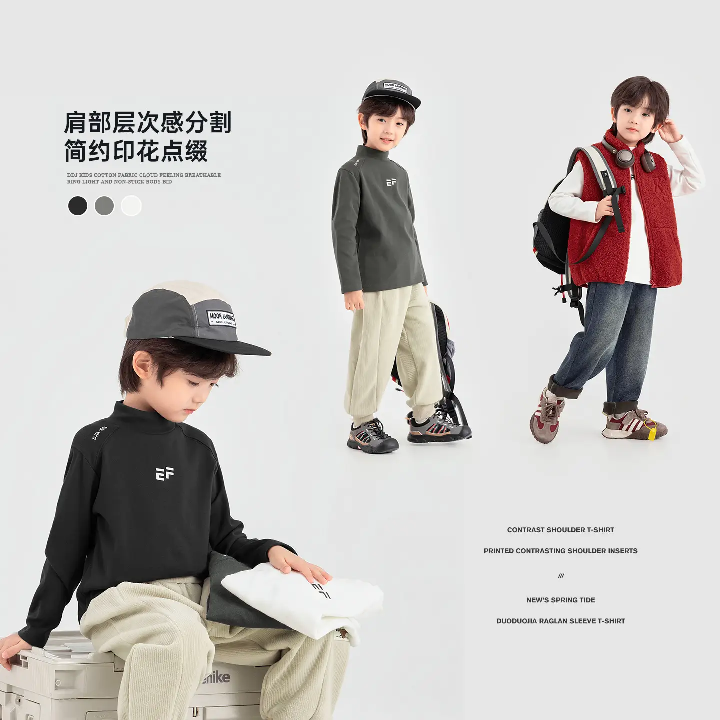Boys Black Printed Long Sleeve T-Shirt Medium to XL - Image 6