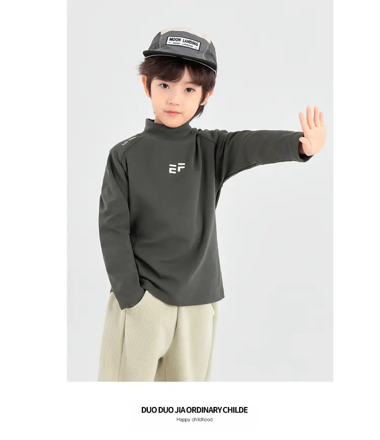 Boys Black Printed Long Sleeve T-Shirt Medium to XL — feature 32
