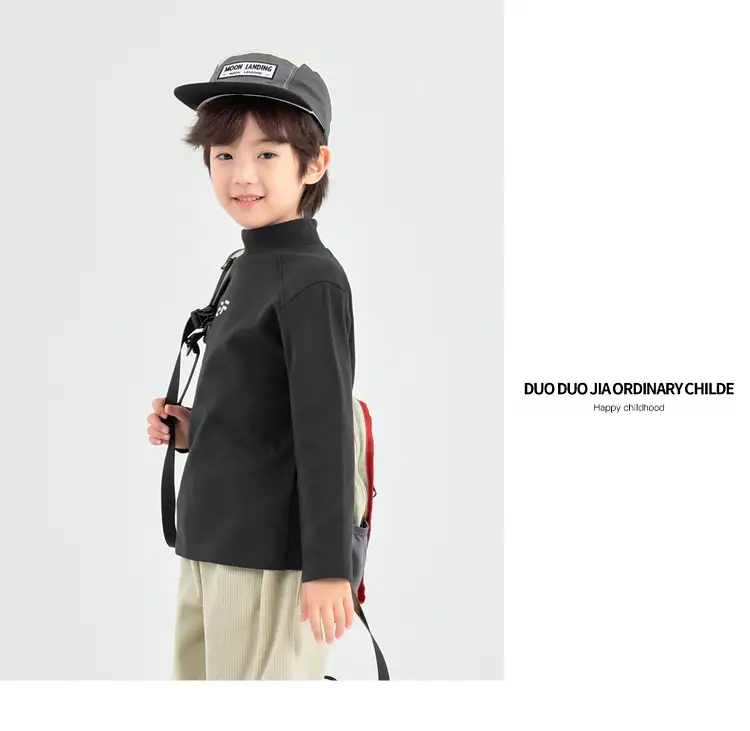 Boys Black Printed Long Sleeve T-Shirt Medium to XL — feature 47
