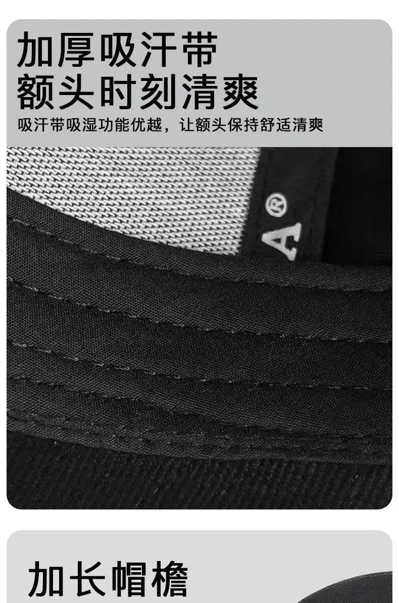 Four Seasons Baseball Cap with Letter Embroidery Black — feature 7