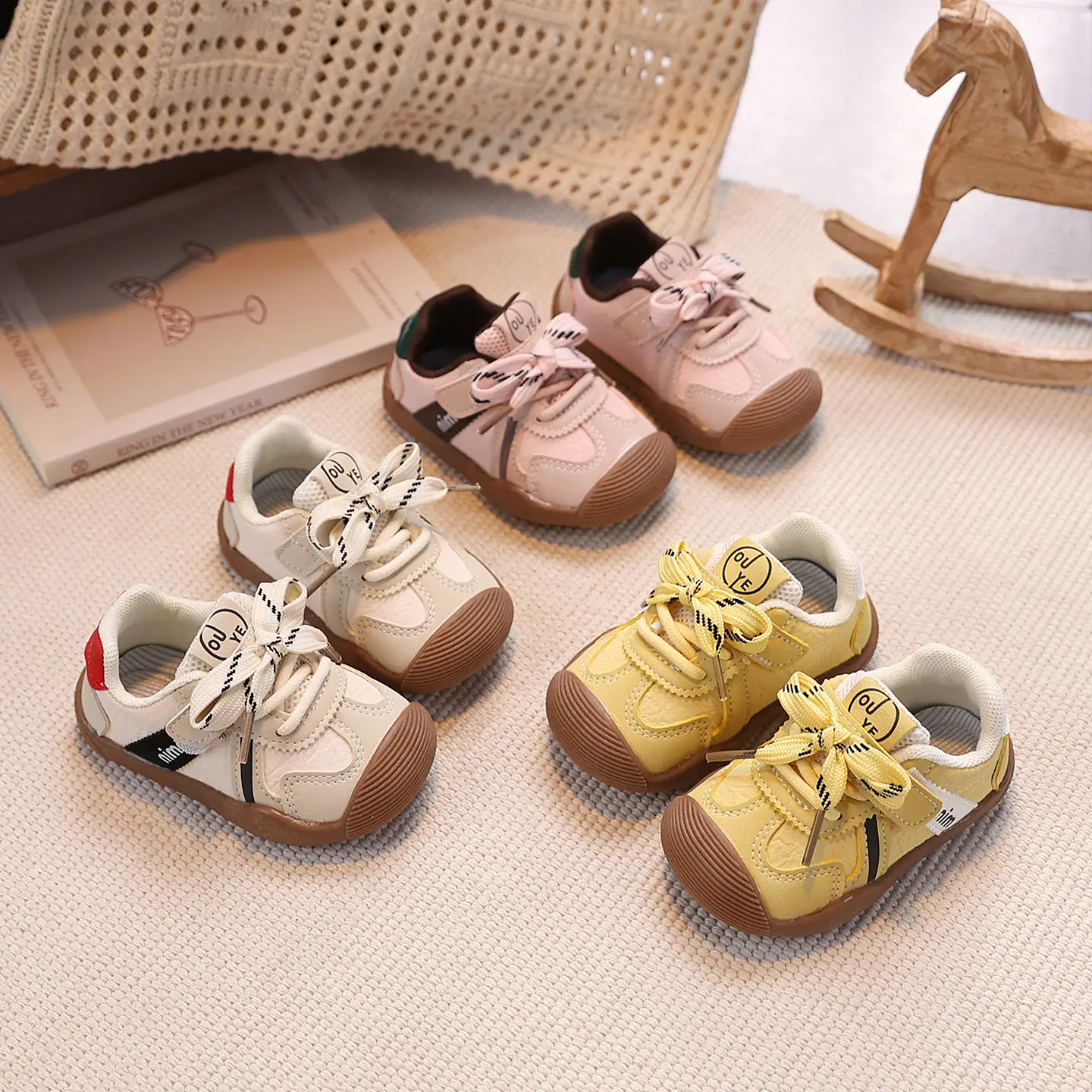 Baby Sneakers for Girls, Soft Soled Toddler Shoes, 2026 Spring Autumn